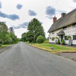 Historic pub on a quiet country road.