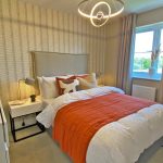 Stylish bedroom interior with modern decor.