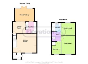 Two-storey house floor plan layout.