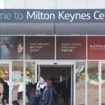 Entrance to Milton Keynes Central train station