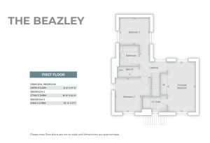 The Beazley first floor plan layout.
