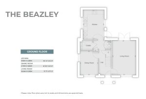 The Beazley house ground floor plan layout.