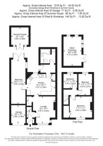 House floor plan with room dimensions.